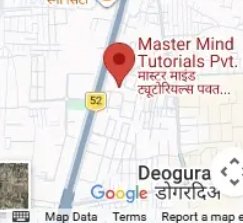 Map showing the Write Right head office, Master Mind Tutorials Pvt. Ltd., Bicholi Mardana, Indore